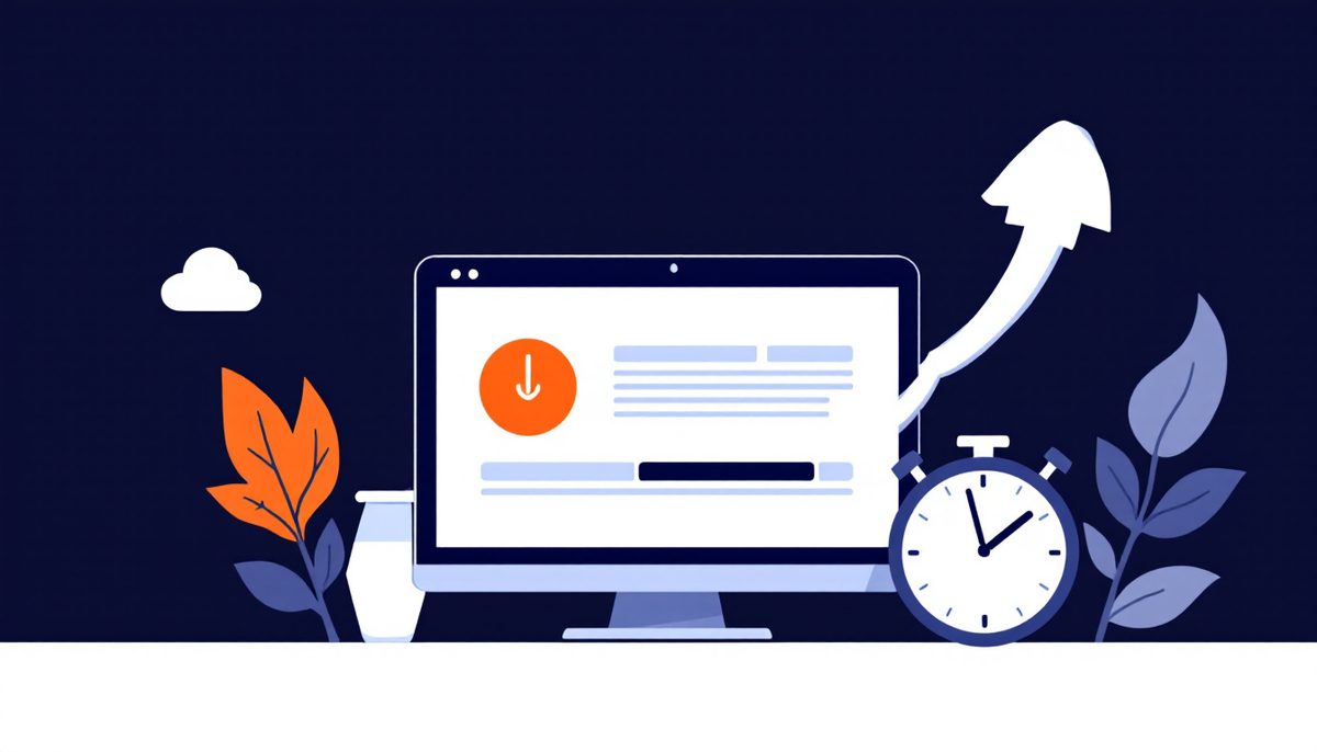 Ilustración editorial de Seonergy sobre web lenta: por qué pasa y cómo te está costando ventas